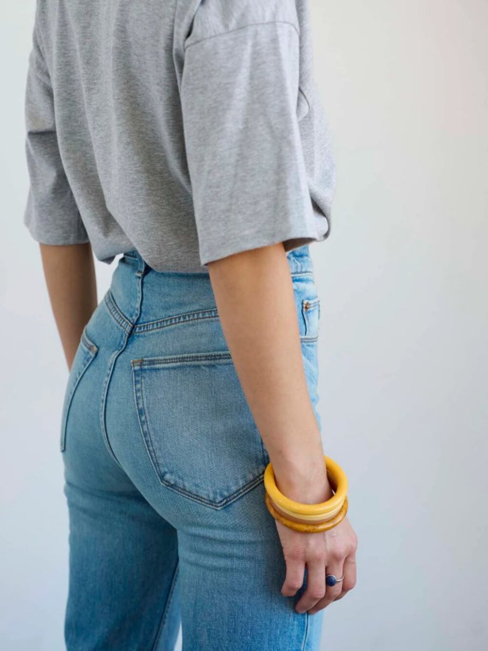 Jamie Haller The Crease Jean in Worn Indigo - Picture 2 of 11